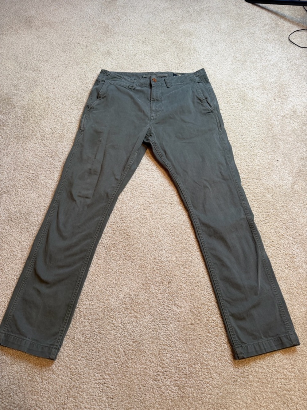 Men's SuperDry Olive Green Casual Pants 31x32